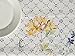 Maison d' Hermine Table Cloth Rectangle Table 100% Cotton 60 x 120 Inches Tablecloth Reusable Decorative Everyday Use for Dining Room, Farmhouse, Home, Party, Festive & Wedding Spring Summer - Faience