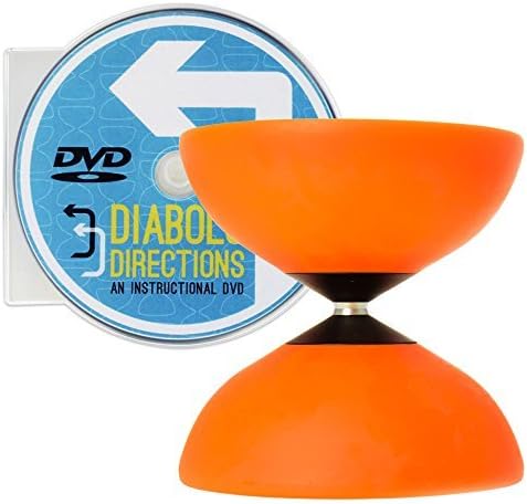 Mr Babache Finesse G4 Orange Diabolo &amp; Diabolo Directions DVD Set by Mr Babache