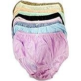 poppip Size 38-41 inches 4 pcs/set Thai Vintage Shining Sheer Nylon Panties Brief Underwear Adult man woman Comfort Loose Soft random color
