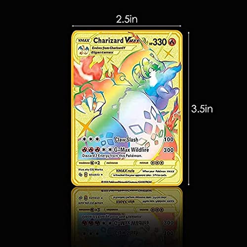 citvoc 110 PCS Gold Foil Card Assorted Cards TCG Deck Box( V Series Cards,  GX Rare Cards, EX Cards, Vmax Rares, Basic Cards, Tag Cosplay Cards, DX  Cards, and Athletic Card) in