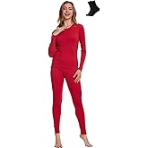 MERINNOVATION Merino Wool Base Layer Set for Women 100% Merino Wool Thermal Underwear Sets Lite - Midweight Top, Bottom