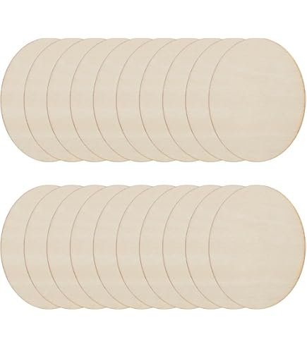 Recortes De Madera Ovalados De 1,5 Pulgadas, Juego De 30 Piezas De Cabeza De Muñeca Ovalada De Madera Sin Terminar Manualidades (38 Mm