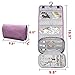Teamoy Jewelry Roll Bag Travel Hanging Jewelry Organizers - Perfect for Business Trips, Purple (Accessories Not Included)
