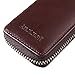Ancicraft Pencil Case Leather Pouch Fountain Pen Holder With Zipper For Men Women (Coffee)