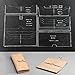 WUTA Acrylic Template Cutting Pattern Leathercraft Worker Model for DIY Handmade Women Long Clutch Men Long Wallet Purse WT702
