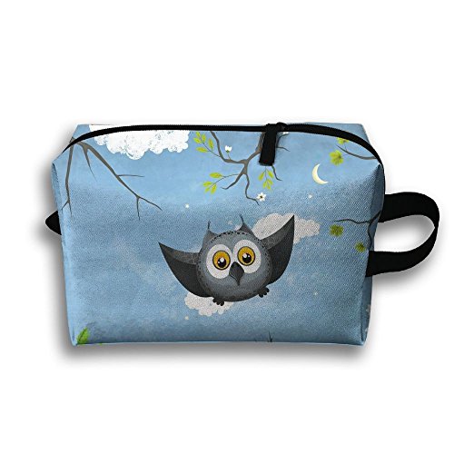 Louis Woodrow Cute Owl Storage Bag,Cosmetic Bags,Sewing Kit,Emergency Preparedness Kit,Outdoor Travel First Aid Kit Pack Organizer Bag,Travel Makeup