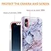 Caka iPhone X Case, iPhone Xs Marble Case Slim Anti Scratch Shockproof Luxury Fashion Silicone Soft Rubber TPU Protective Case for iPhone X XS (Pink)