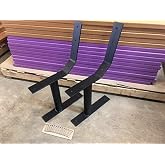 The Roudebush Company Park Bench Frames-Free Standing-Black Powder Coating