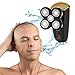Bald Head Shaver and Beard Trimmer 2 in 1 Five Headed Flex Shaver Head Clippers with Double Loop Sharp Knife Nets Quickly Make You Clean