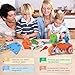 HOMOFY 132PCS Engineering STEM Educational Building Toys DIY Learning Building Kit Building Blocks Construction Toys Set Best Gift for Boys/Girls Toddlers Kids Age 4 5 6 7 8 9 10+Year Old