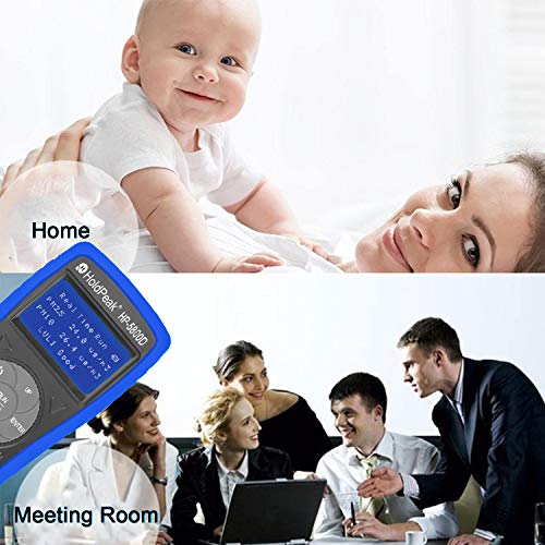 HOLDPEAK HP-5800D Laser PM 2.5 and PM 10 Air Tester,Particle Detector Professional Meter for Industry, Home, Factory, Air Purifier Quality, Decoration, Environment