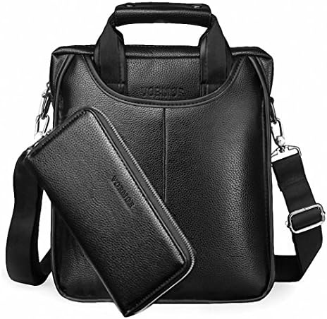 Men Tote Casual Briefcase Business Shoulder Black Leather Messenger Bags Laptop Handbag Men's Bag