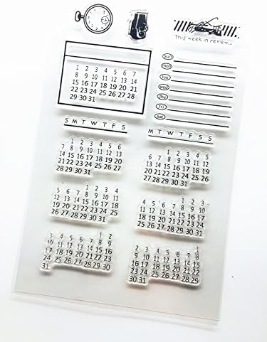 Calender Watch Series Clear Rubber stamp for DIY Scrapbooking
