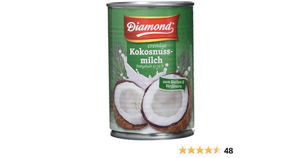 Diamond Leche de Coco Contenido Grasa 17-19 % - 12 latas ...