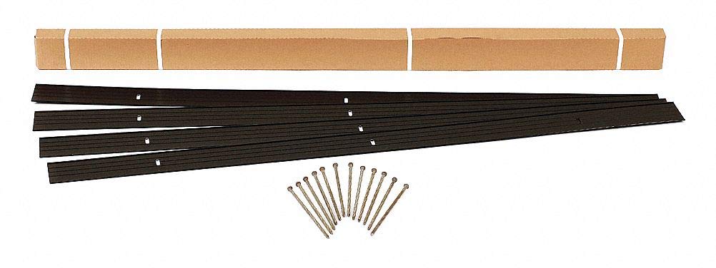 Easyflex Landscape Edging, 24 ft, Black, Aluminum