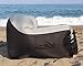 Treadway Air Chair Rapid Inflation, Compact/Lightweight, Inflatable air Filled Beach/Camping Chair - Ideal for Festivals, Gaming, Fishing, Dorm Room, bedrooms & Travel. (Gray/Black)