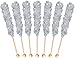 Buffalo Bills Natural (Silver) Rock Candy On A Stick (12-ct cup silver rock candy crystal sticks)