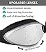 Aegend Swim Goggles, Streamlined Design Swimming Goggles No Leaking Anti Fog Premium UV Protection 180 Degree Vision and Soft Silicone Nose Bride, Pool Goggles for Adult Men Women