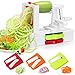 Folksmate Spiralizer Vegetable Slicer, Vegetable Spiralizer with Strong Stainless Steel Spiral 3-Blade, Best Veggie Pasta Spaghetti Salad Maker for Low Carb/Paleo/Gluten-Free