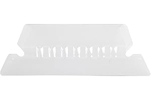 Pendaflex File Folder Tabs, Plastic Tabs with Blank Inserts, 2-Inch, Clear, 25-Pack, Writable Labels for Hanging File Folders