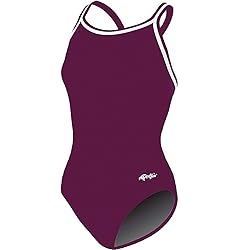 Dolfin Chloroban Team Solid Suit Womens Maroon Size