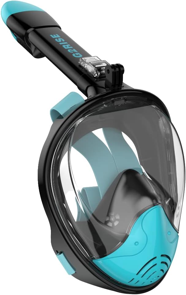 G2RISE SN01 Full Face Snorkel Mask with Detachable Camera Mount