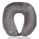 Etronic Ultra Comfort Massage Travel Neck Pillow ET-105 - 6 Massage Modes - Headrest Strap - CE Certified [3-Year Warranty]