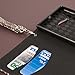MPERO Nokia Lumia 730 / 735 Wallet Case, [Flex Flip] Cover with Card Slots and Wrist Strap (Black Lace)