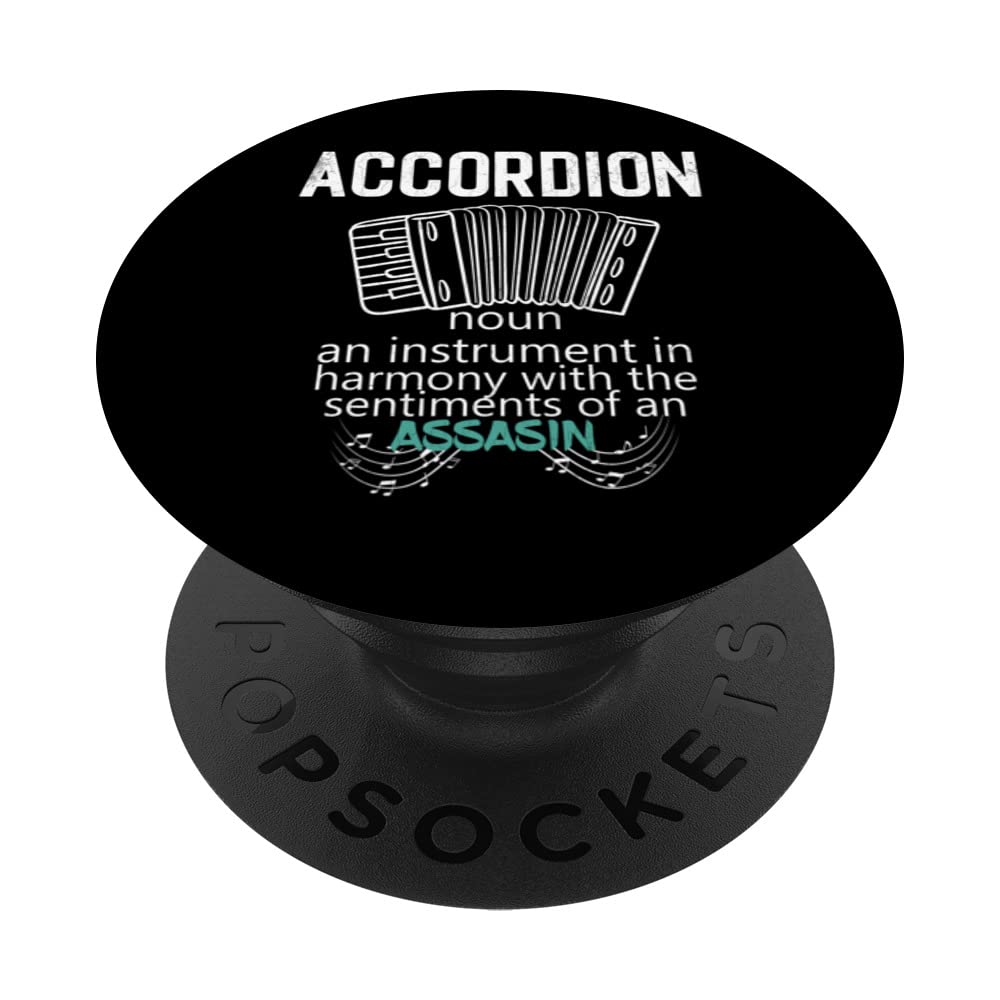 Accordion Definition Funny Accordions Player Graphic PopSockets Swappable PopGrip