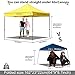ABCCANOPY Patio Pop Up Canopy Tent 10x10 Commercial-Series (Yellow)