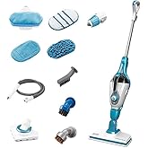 BLACK+DECKER 7in1 Steam Mop with SteamGlove Handheld Steamer (HSMC1361SGP)