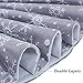 S-DEAL 48 Inches Christmas Tree Skirt Double Layers Grey and White Snow Carpet for Party Holiday Decorations Xmas Ornaments