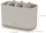 Joseph Joseph Easy-Store Toothbrush Holder Caddy Large Matt Ecru view 2