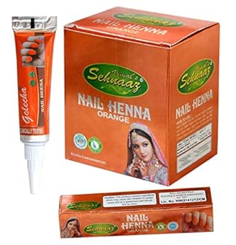 Buy Instant Orange Golecha Nail Henna Tube Tattoo Ink 12 Pcs Per Pack Brand Sehnaaz Halal Certified Online At Low Prices In India Amazon In
