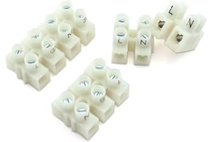 DZS Elec 30pcs Screw Type Quick Connect Terminal 450V 45A 22-10AWG 2/3/4 Position Wire Connectors Butt Terminal Block Universal Reusable Clamp Wire Terminal Wiring 2P 3P 4P