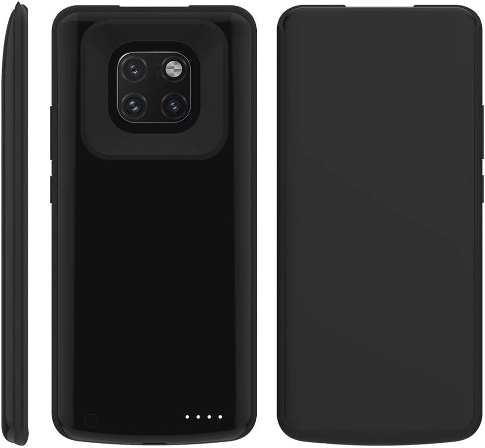 Mate 20 Pro Battery Case Slim, 6800mAh Rechargeable Portable External Power Bank Ultra Slim Battery Backup Power Charging Case Charger Protective Cover for Huawei Mate 20 Pro, Black
