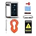 EFFUN Samsung Galaxy Note 8 Waterproof Case, IP68 Certified Waterproof Underwater Cover Dust/Snow/Shock Proof Case with Phone Stand, PH Test Paper and Floating for Strap for Samsung Note 8 White
