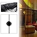 SunAngel 100x200 cm Fashion Decoration Beaded String Curtain Door Divider Crystal Beads Tassel Screen Home Decoration (Black)