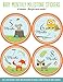 Baby Monthly Milestone Stickers: Woodland Friends (12 stickers)