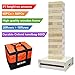 MESIXI Much Higher!!!Genuine Giant Tower Yard Jumbo Hardwood Classic Game, Equipped with a Wooden Frame/Table,60 PCs Large Blocks(up to 5ft+) with Enhanced Carrying Storage Bag for Adult Outdoor Toys