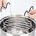 Steamer Rack Trivet with Heat Resistant Handles Compatible with Instant Pot Accessories 6 Qt 8 Quart, Stainless Steam Rack Pressure Cooker Trivet - Long Handles for Easy Chicken & Pot Removal