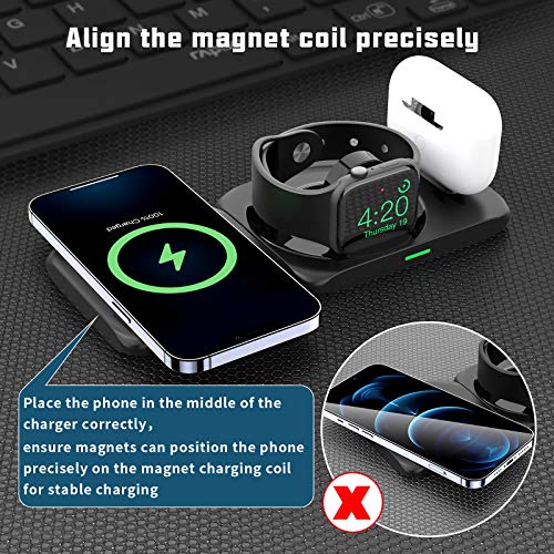 KKM Wireless Charger, 4 in 1 Detachable Charging Station