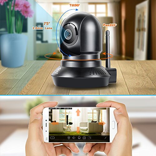 JOOAN Baby Monitor,WiFi Wireless Camera HD 720P Network Camera Baby Monitor Home Security with Phone & PC Remote Access Two-Way Audio - Thumbnail 2