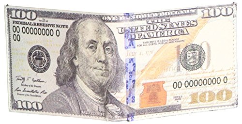 9-Crowns-100-Hundred-Dollar-Vegan-Leather-Bifold-Wallet-WID-Slot