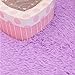 YJ.GWL Oval Fluffy Area Rugs for Bedroom and Living Room Shaggy Cute Plush Nursery Carpet for Kids Baby Girls Bedroom and Dorm Fuzzy Home Decor Carpet 2.6' X 5.3' Purple
