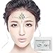 Festival face jewels Tattoo, Udyr 6 Sets Rhinestone Crystal Gem Stones Temporary Sticker Tribal Style 3D body Face And Eye Jewels Forehead Stage Decor (white 2)