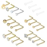 Ruifan 24PCS 20G Surgical Steel 1.5mm 2mm 2.5mm 3mm