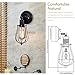 Wire Cage Wall Sconce, CMYK LED Dimmable Metal Industrial Wall Light Shade Vintage Style Edison Mini Antique Fixture for Headboard Bedroom Garage Porch Mirror