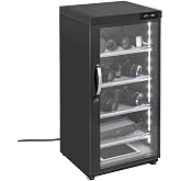 Lectronify 125LT Electronic Dry Cabinet for Camera, Lens &amp; Electronics | Silent Dehumidifying Storage, Touchscreen Humidity Control (60‑35% RH), 4 Adjustable Shelves, LED Light, Lock, Energy Saving