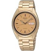 SEIKO Automatic Watch for Men 5-7S Collection | Day/date Calendar, Luminous Hands, Stainless Steel Case &amp; Bracelet, Black Dial, 7S26 Automatic Movement, 30M Water-Resistant